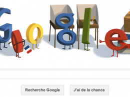 Google : Doodle du second tour de l'élection présidentielle 2012