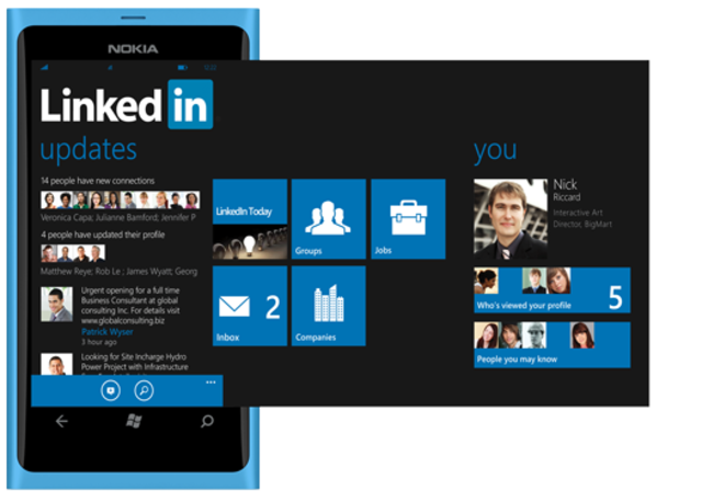 LinkedIn sur Windows Phone