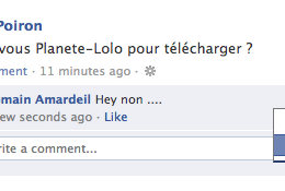 Facebook : Edition commentaire