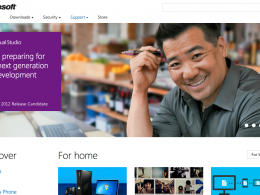 Microsoft : Site en mode Metro