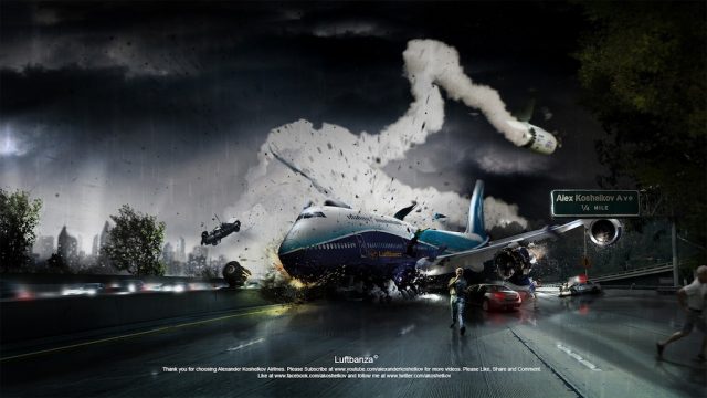 Photoshop : Crash d'avion
