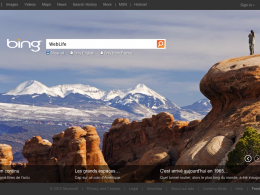 Bing : Page d'accueil
