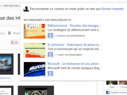 Google+ : Bouton +1 recommadations