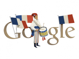 Google : Doodle pour la fête nationale du 14 juillet