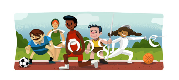 Google : Doodle Jeux Olympiques de Londres 2012