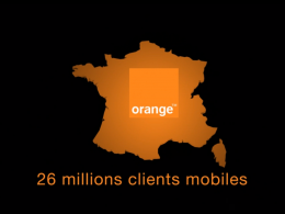 Orange : Mobile en France