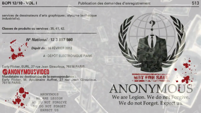 Anonymous : Logo & slogan à l'INPI