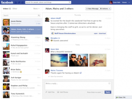 Facebook : Un nouveau design pour sa messagerie