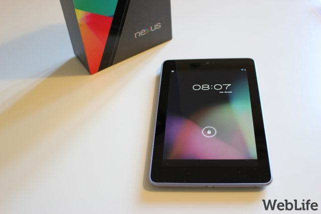 Google Nexus 7 : Tablette & boîte