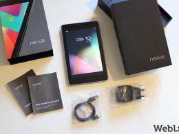 Google Nexus 7 : Tablette, boîte & accessoires