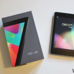 Google Nexus 7 : Tablette & boîte de face