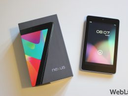 Google Nexus 7 : Tablette & boîte de face