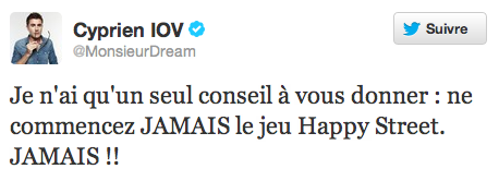 Happy Street : Monsieur Dream sur Twitter