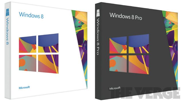 Windows 8 : Design des boites de commercialisation