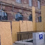 Apple Store Strasbourg : Façade - Panneaux de bois