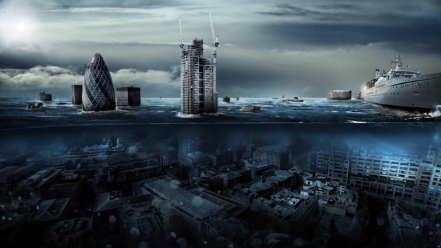 Photoshop : Londres sous les eaux