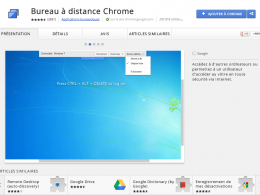 Google Chrome : Bureau à distance