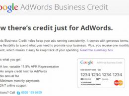 Google Adwords : Cartes de crédit