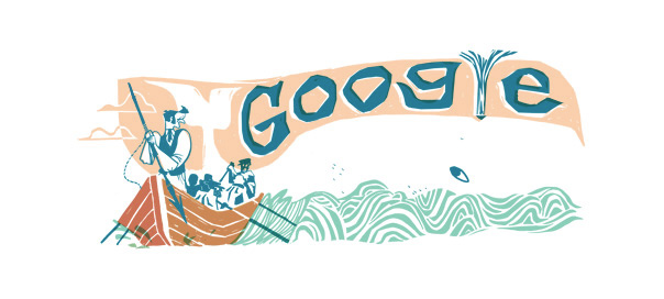 Google : Doodle Herman Melville & Moby-Dick