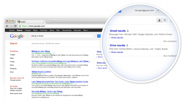 Google : Recherche dans Google Drive