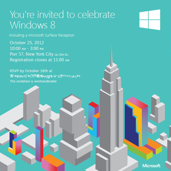 Windows 8 : Invitation