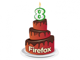 Firefox : Gâteau d'anniversaire - 8 ans