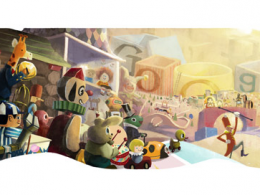 Google : Doodle joyeuses fêtes 2012