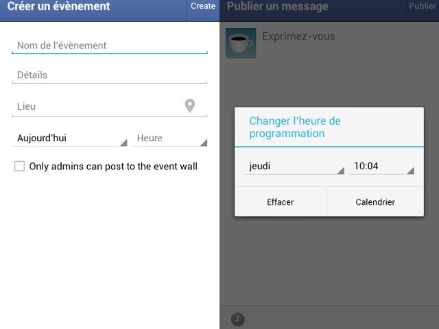 Facebook Page Manager : Programmation des publications