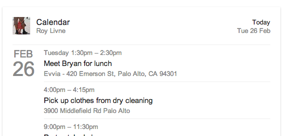 Google Search Field : Recherche dans votre calendrier Google Search Field : Recherche dans votre calendrier