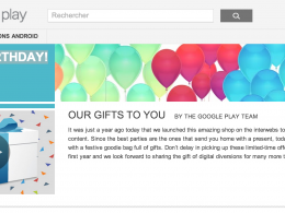 Anniversaire Google Play