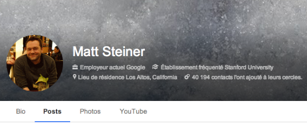 Google Plus : GIF animé en photo de profil