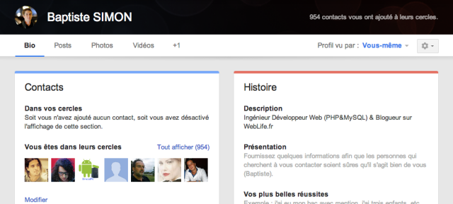 Google+ : Nouveau design