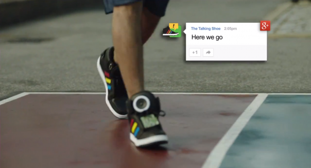 Google Talking Shoe