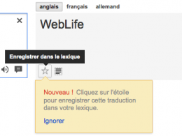Google Traduction : Lexique