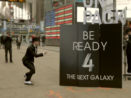 Samsung Galaxy S4 : Flash mob