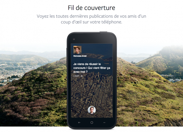 Facebook Home : Fil de couverture