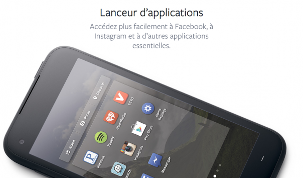 Facebook Home : Lanceur d'applications