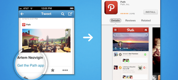 Twitter : Mobile app deep linking