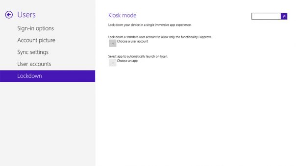 Windows 8 : Mode Kiosque