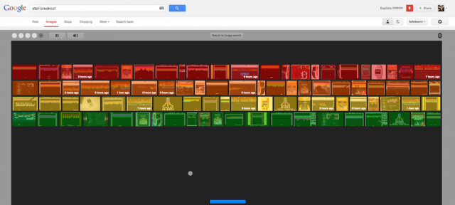 Google : Easter egg Atari Breakout