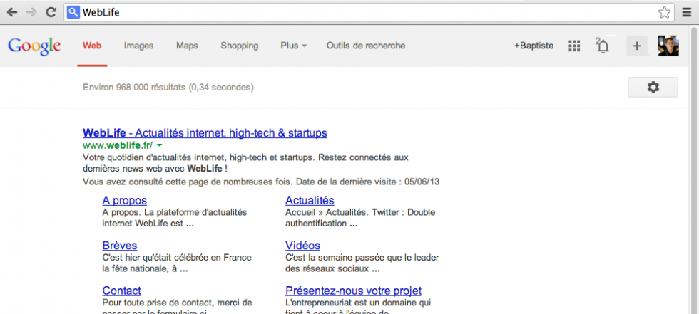 Google : Nouvelle interface utilisateur depuis Chrome - WebLife