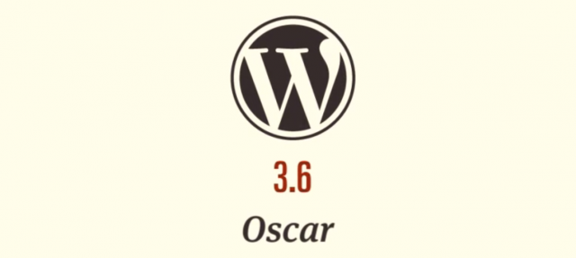 Logo WordPress 3.6 Oscar