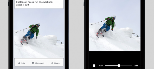 Facebook : Vidéos auto-play