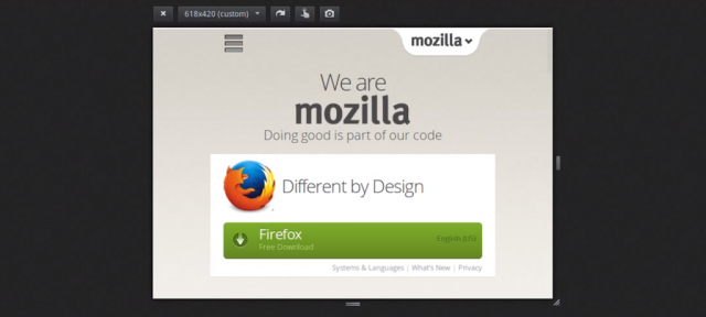 Firefox : Vue adaptative