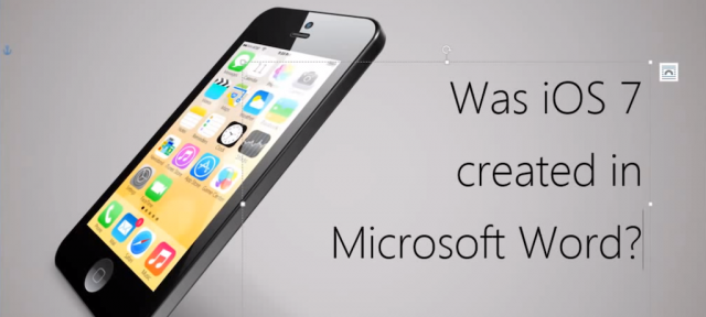 Apple iOS 7 & Microsoft Word