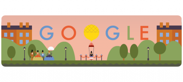 Google : Doodle André-Jacques Garnerin