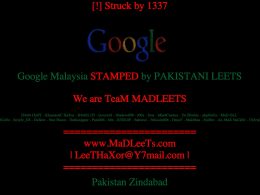 Google Malaisie
