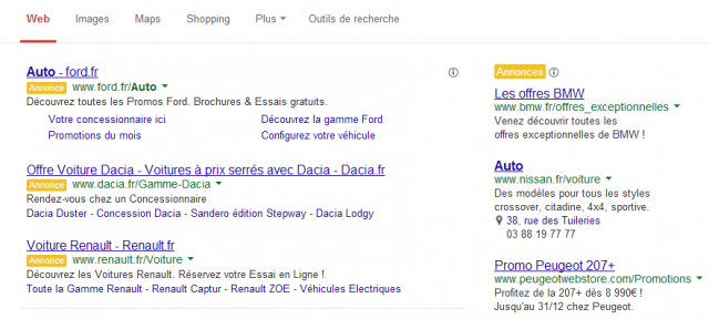 Google AdWords : Label Annonce