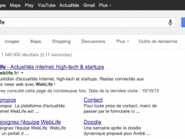 Google : Barre noire de navigation