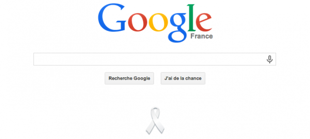 Google : Ruban blanc